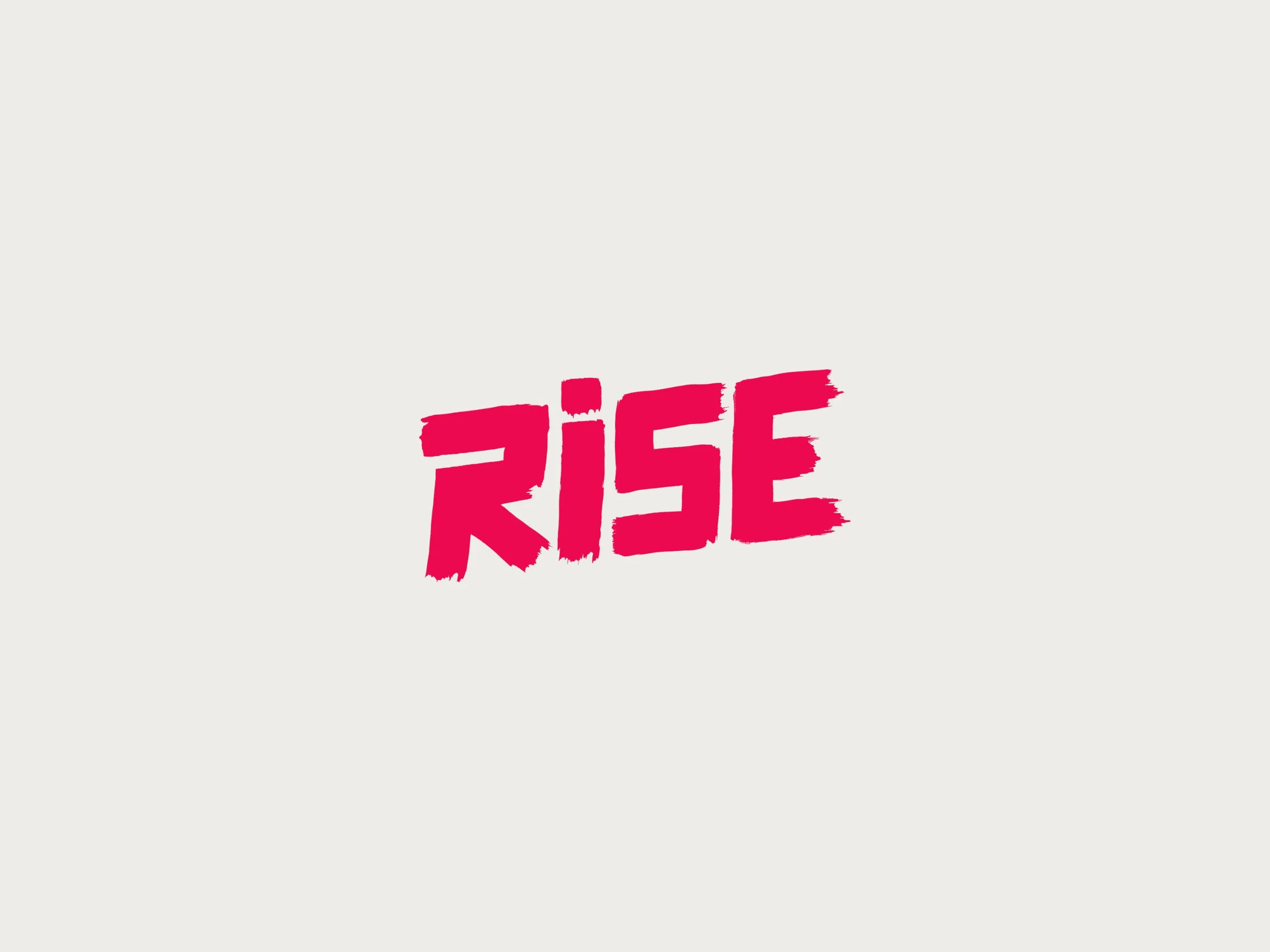 Identité visuelle, logo et design web du projet Rise, plateforme et application iOS